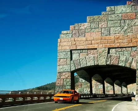 Pacific Coast Highway Rain Rock Shed process and result